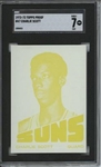 1972 Topps #47 Charlie Scott 9 card progressive proof.